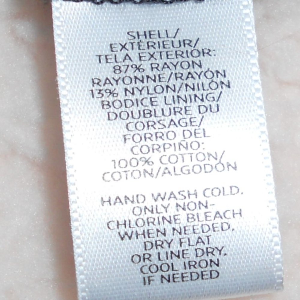 Loft 2p Black/White Leaf Pattern Crossover Sleeve… - image 8